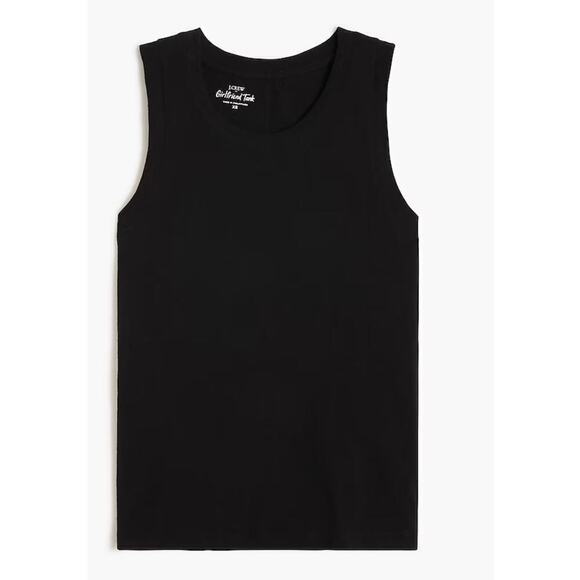 J. Crew Factory Girlfriend tank top Black Large - Picture 1 of 4